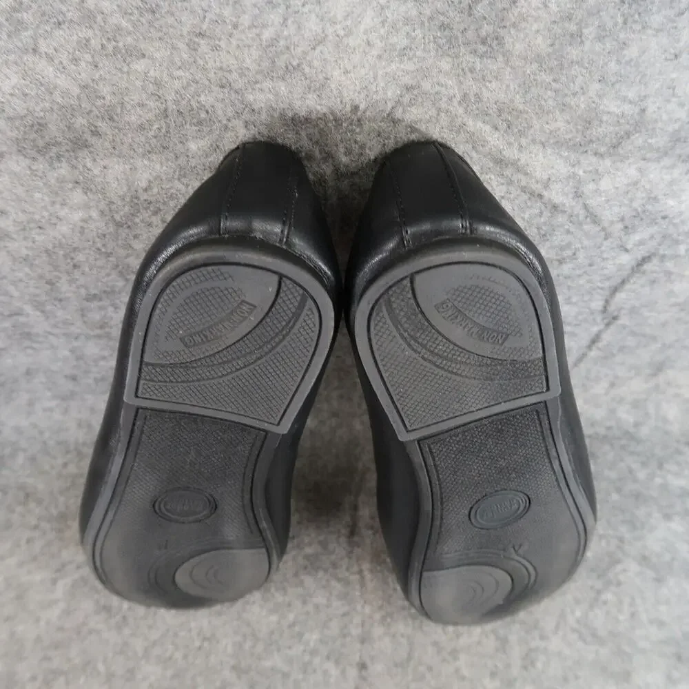 Wonder Nation Shoes Kids 4 Ballet Flats Bow Black Foot Strap Classic Girls Dress
